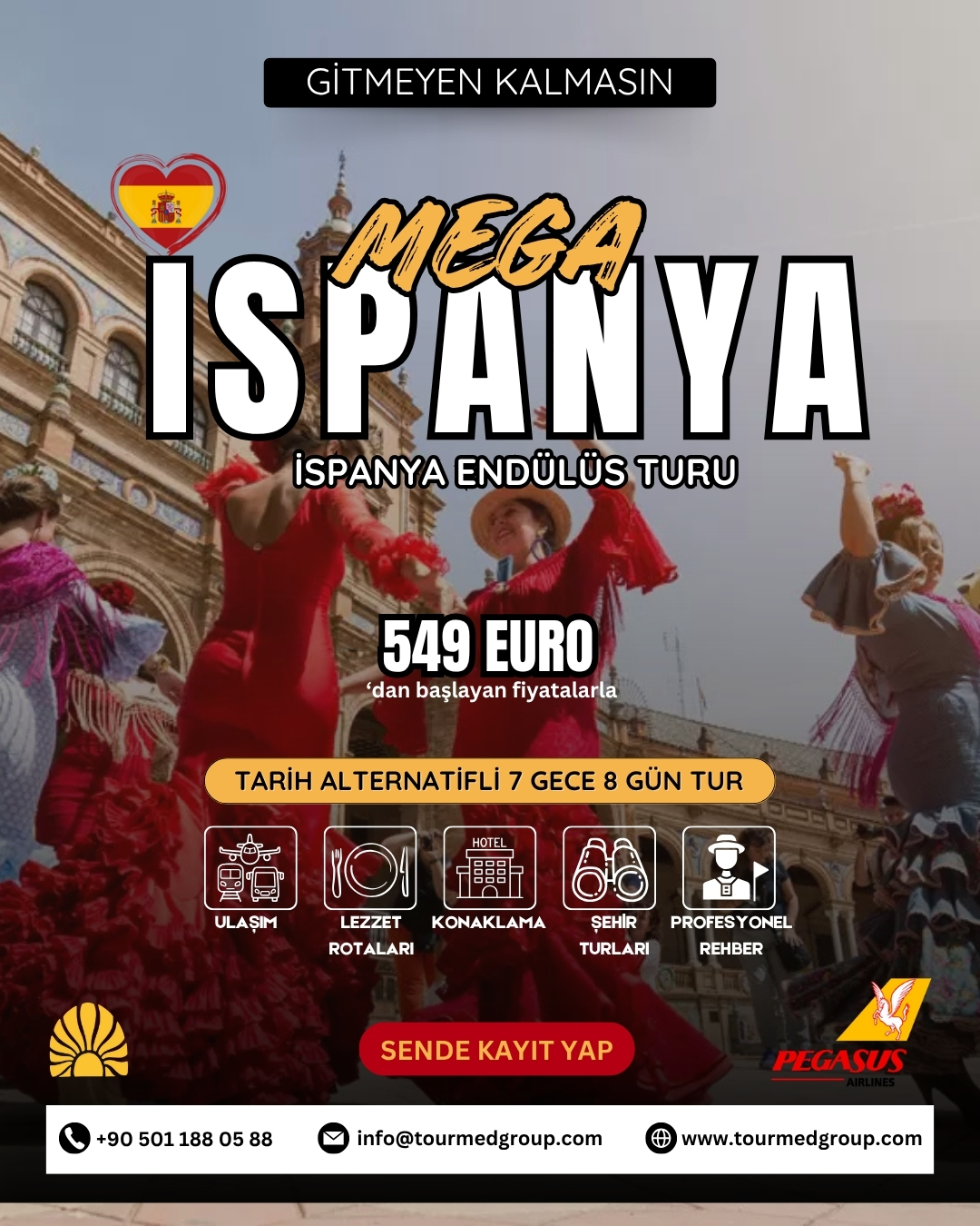 MEGA İSPANYA & ENDÜLÜS TURU 